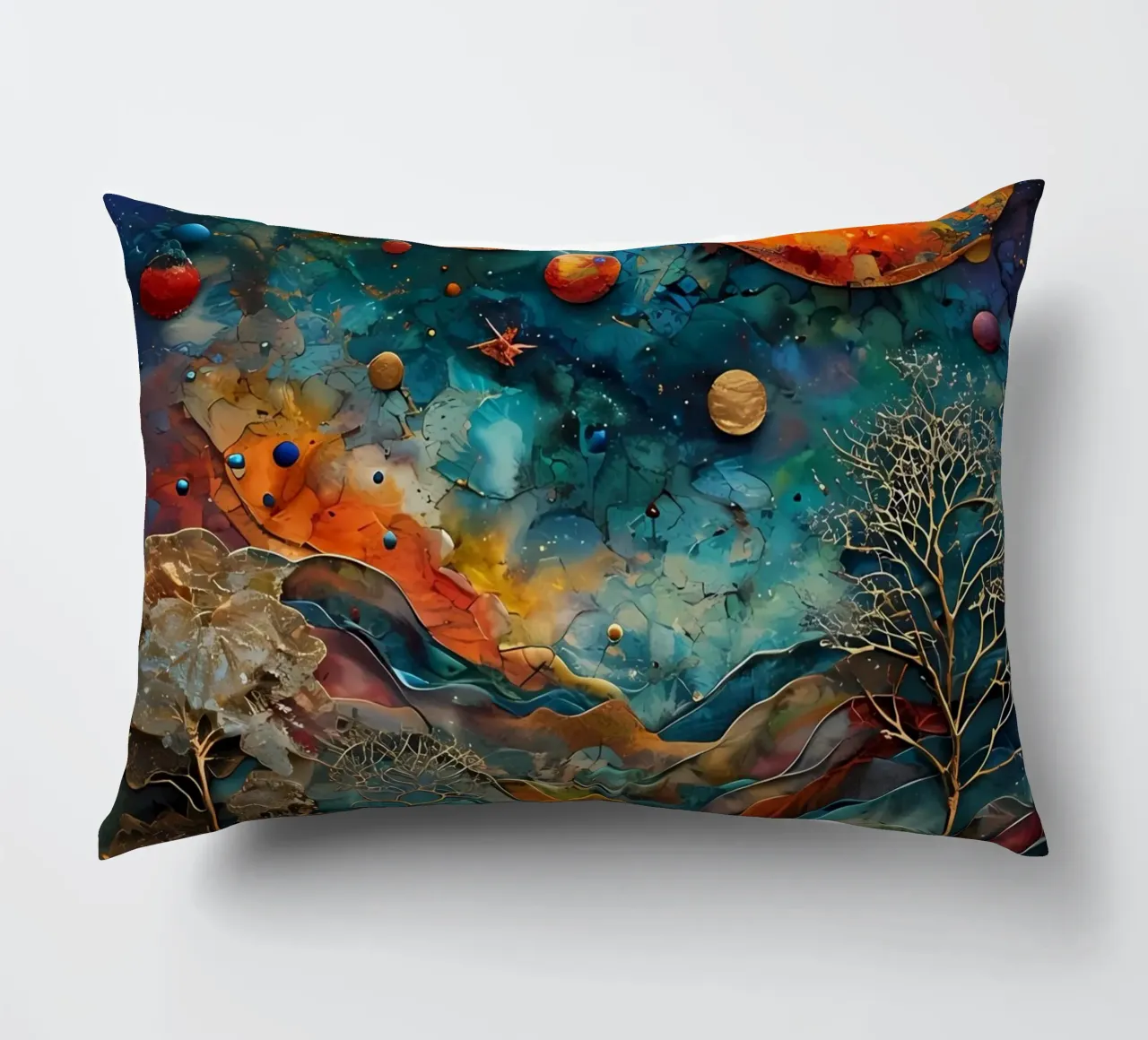 Paesaggio onirico celeste cuscino da Artistic-shop