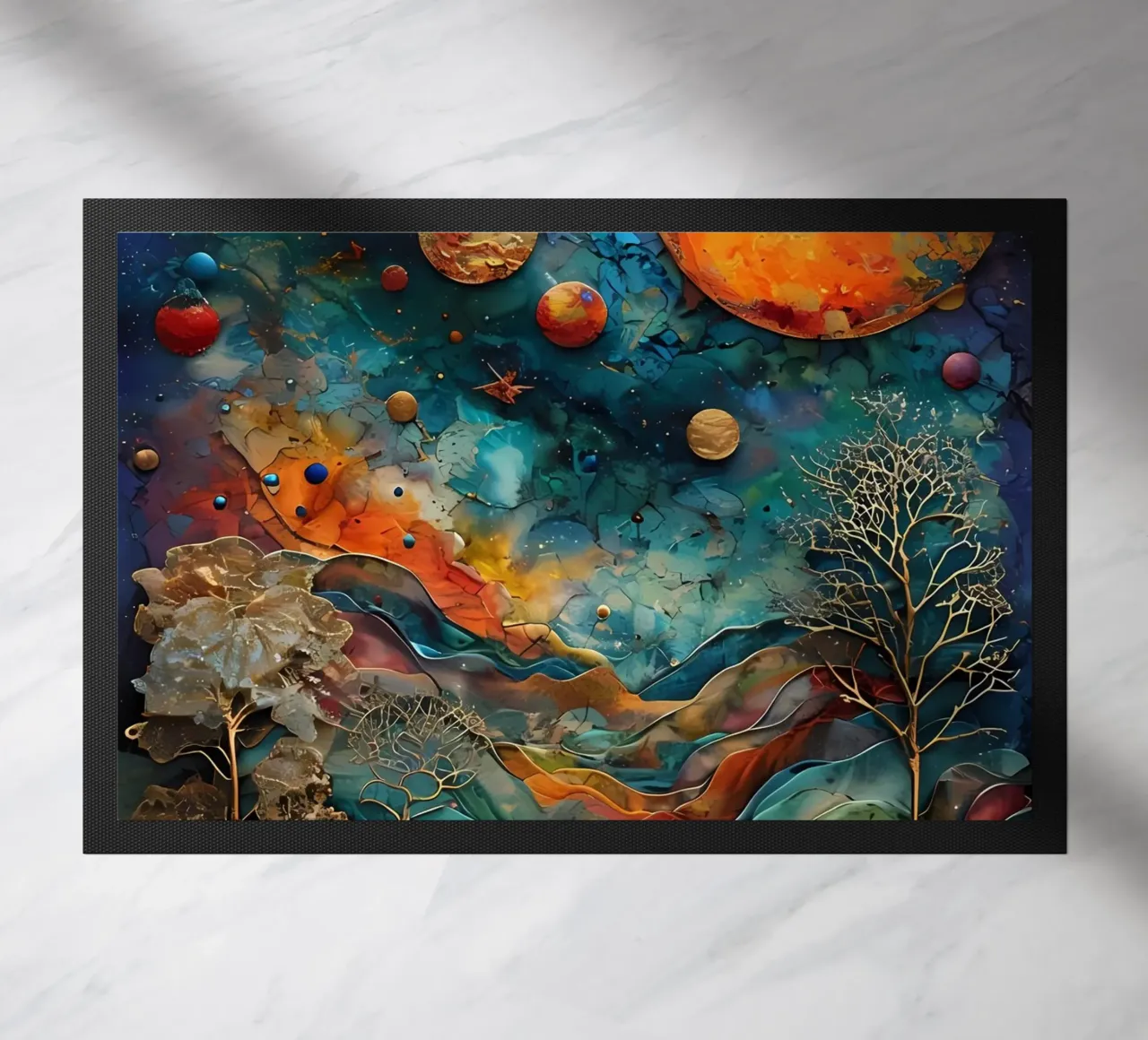Celestial Dreamscape doormat by Artistic-shop