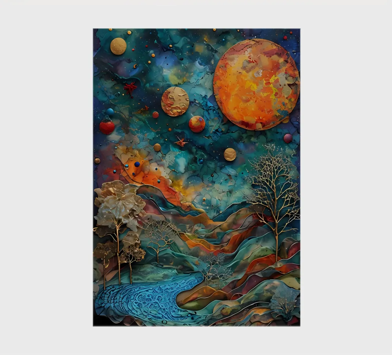 Paesaggio onirico celeste diario da Artistic-shop
