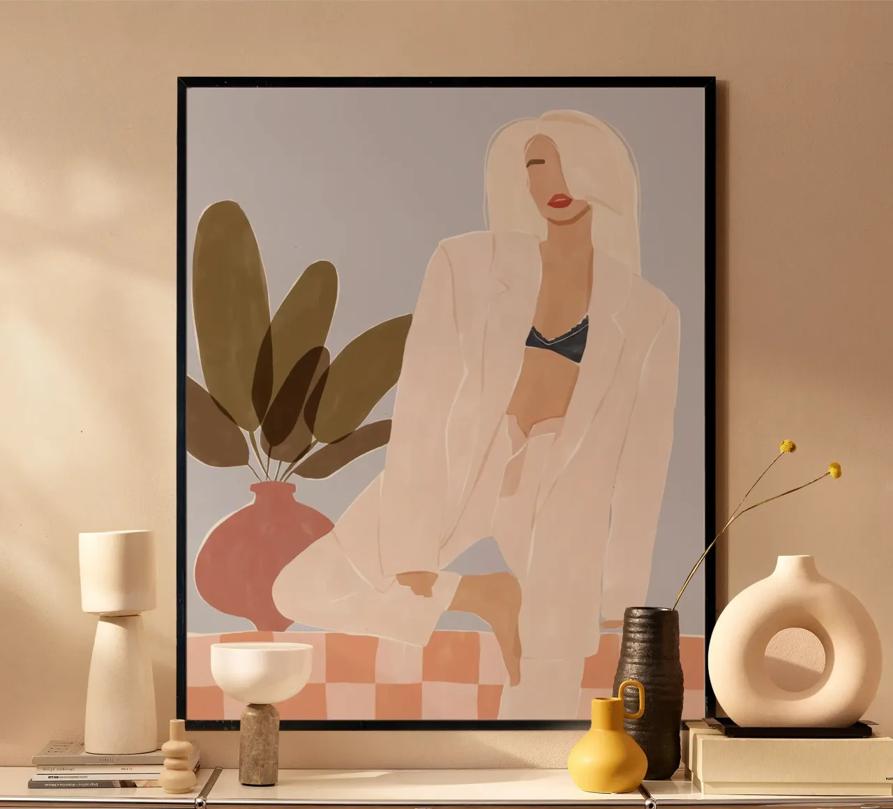 Troppo pigro per fare yoga poster da Ivy Green Illustrations