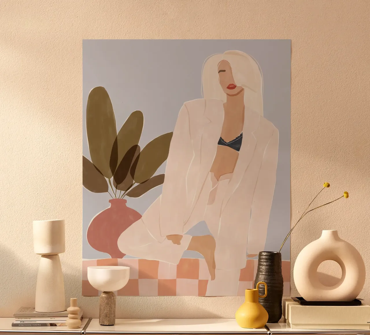 Troppo pigro per fare yoga poster da Ivy Green Illustrations