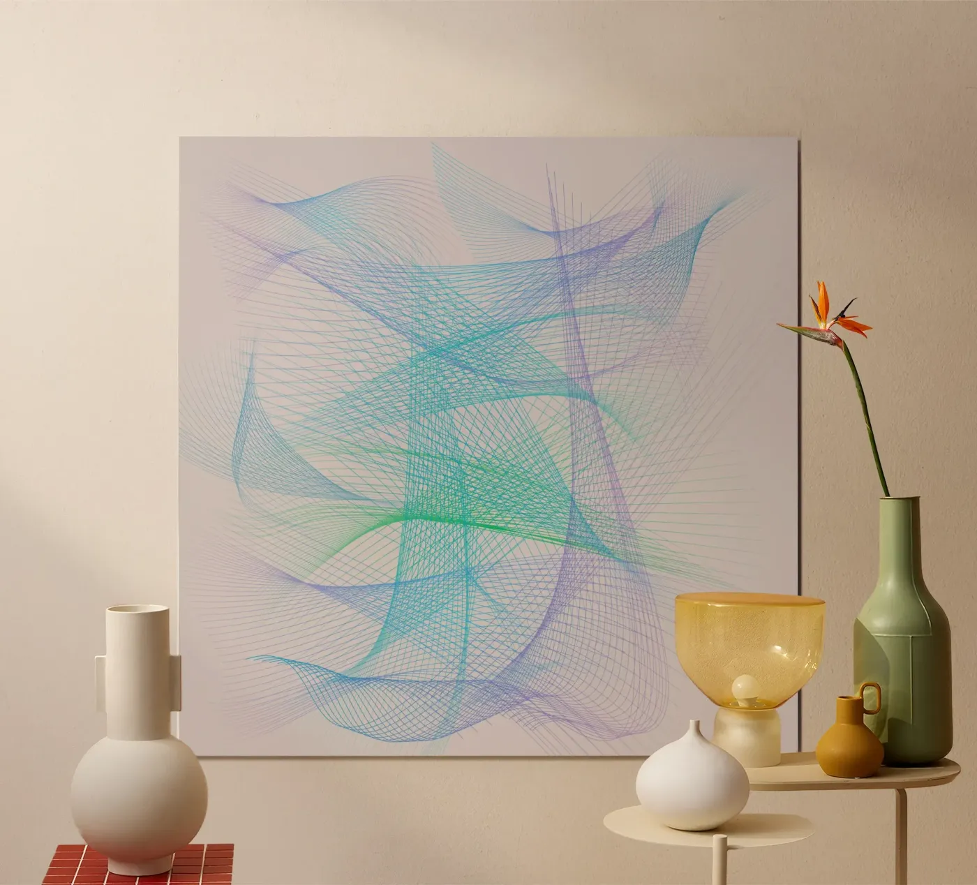 Colored Silk Threads poster by LaylaOzHome