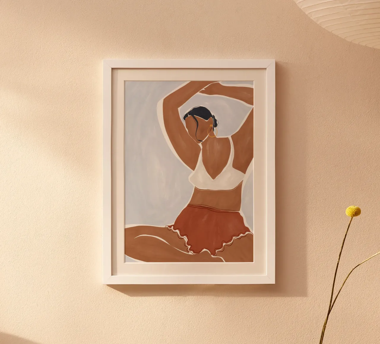 Donna che fa yoga in bikini poster da Ivy Green Illustrations