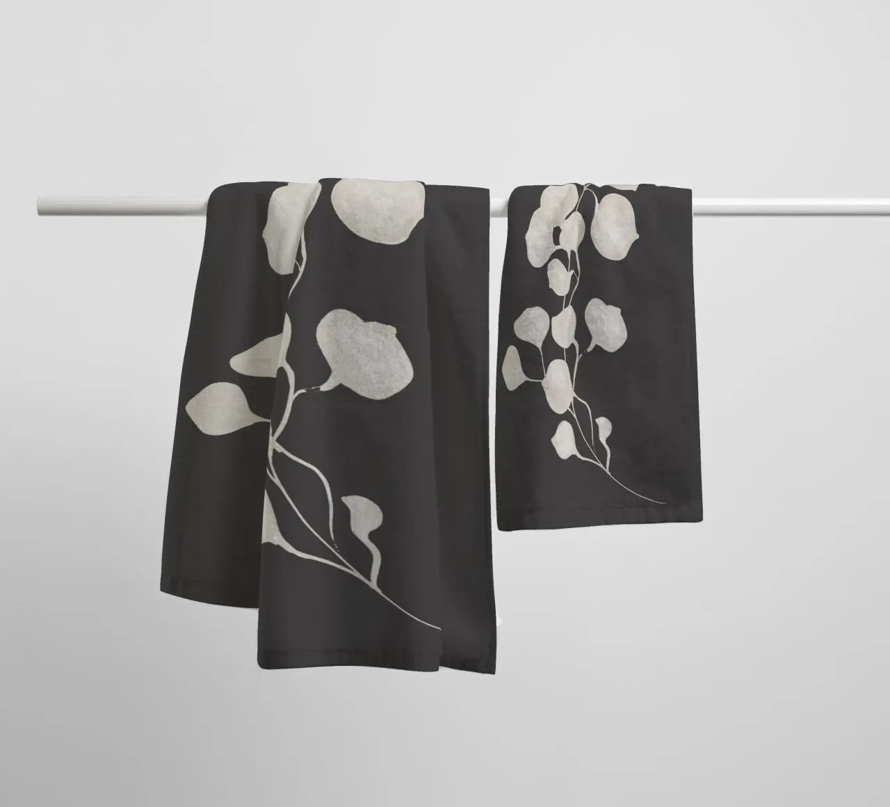 Elegant minimalist branch design towel by Whole©