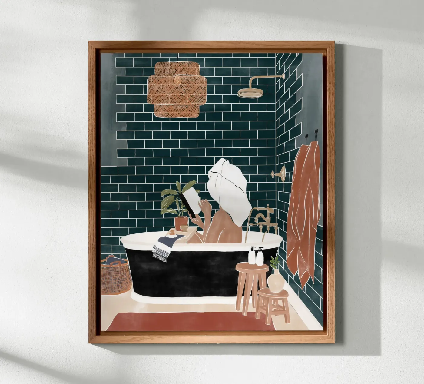Bathroom Babe forex plate by Ivy Green Illustrations