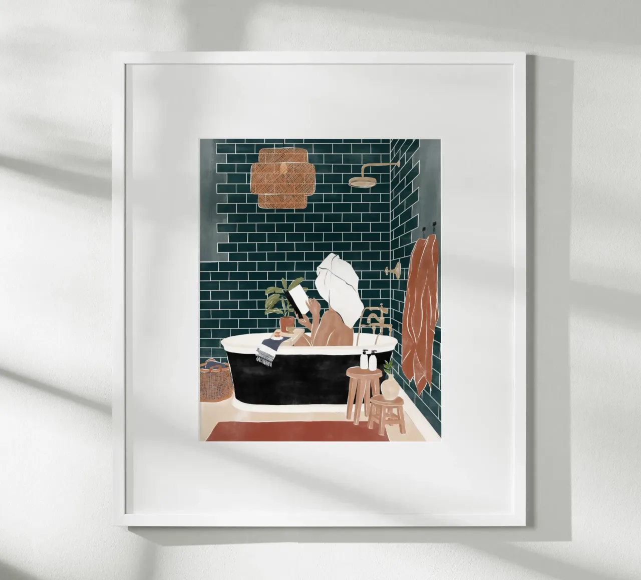 Bathroom Babe poster by Ivy Green Illustrations