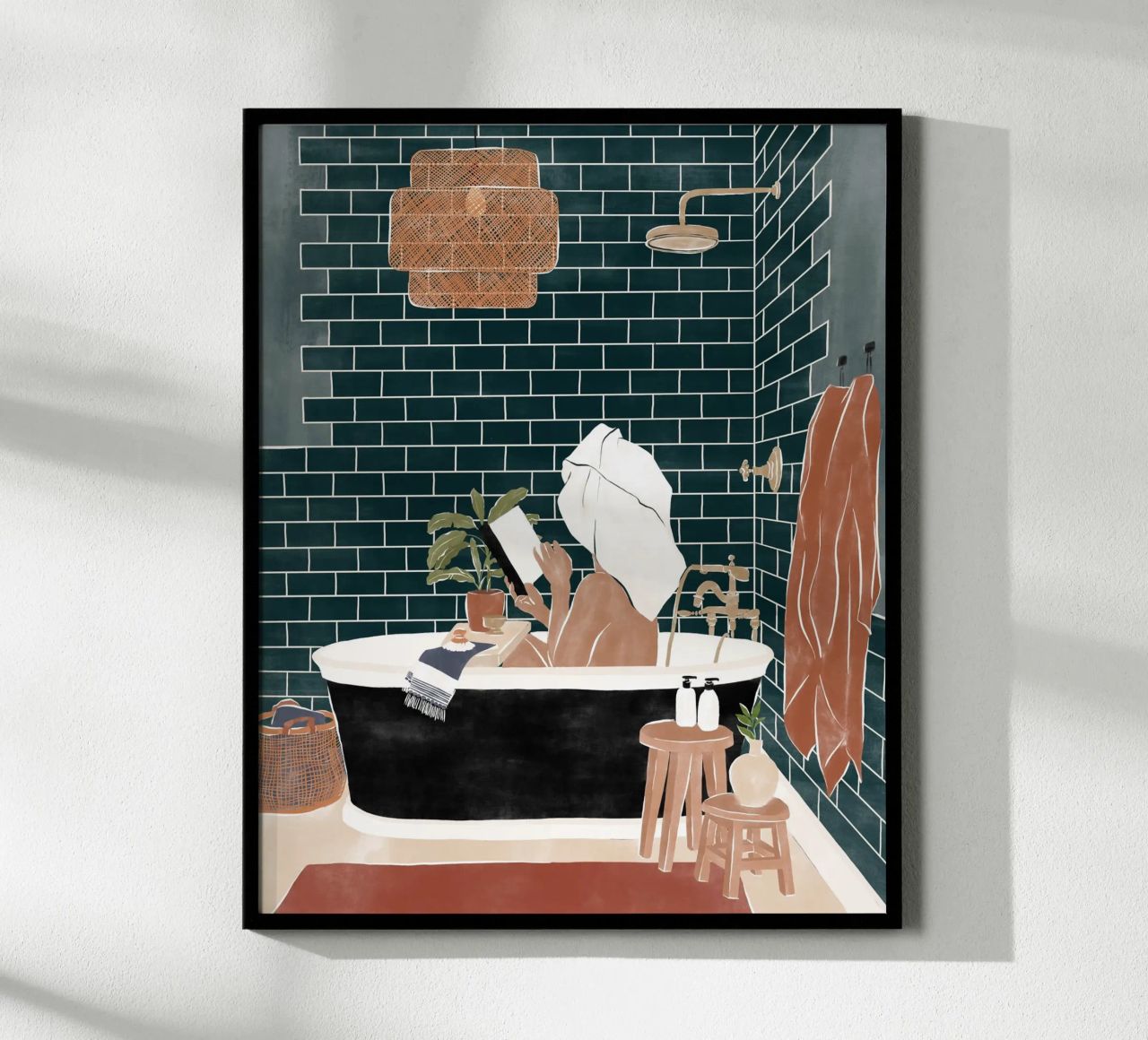 Bébé de la salle de bains poster de Ivy Green Illustrations