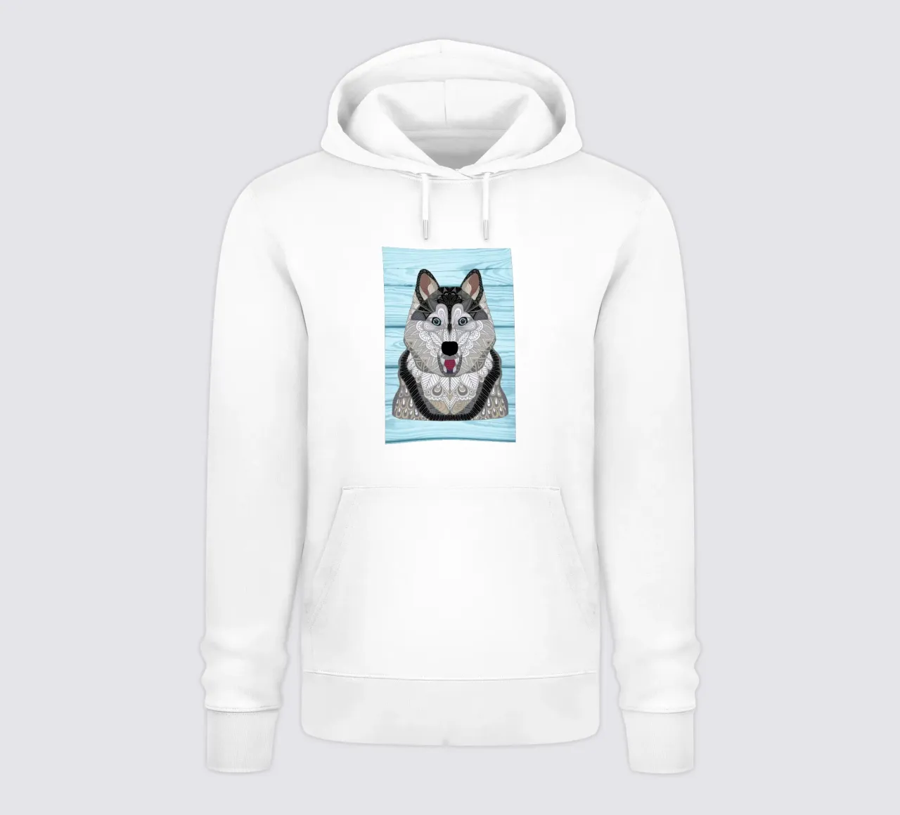Happy Husky felpa con cappuccio da Angelika Parker