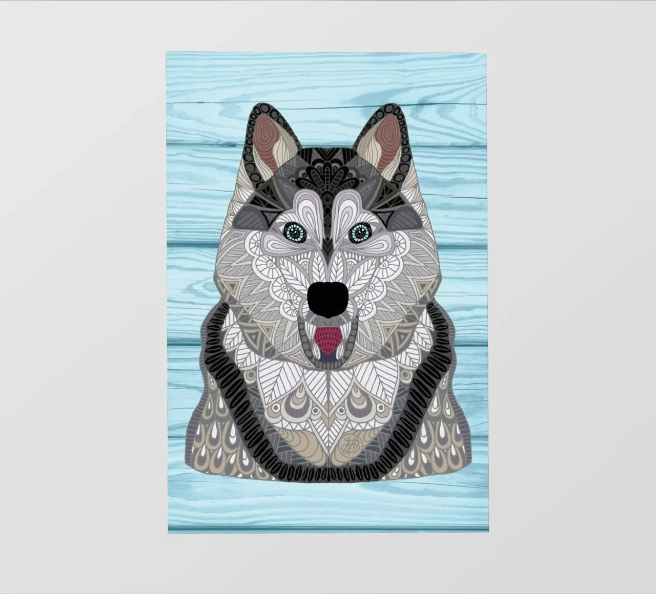 Happy Husky pellicola backlit da Angelika Parker