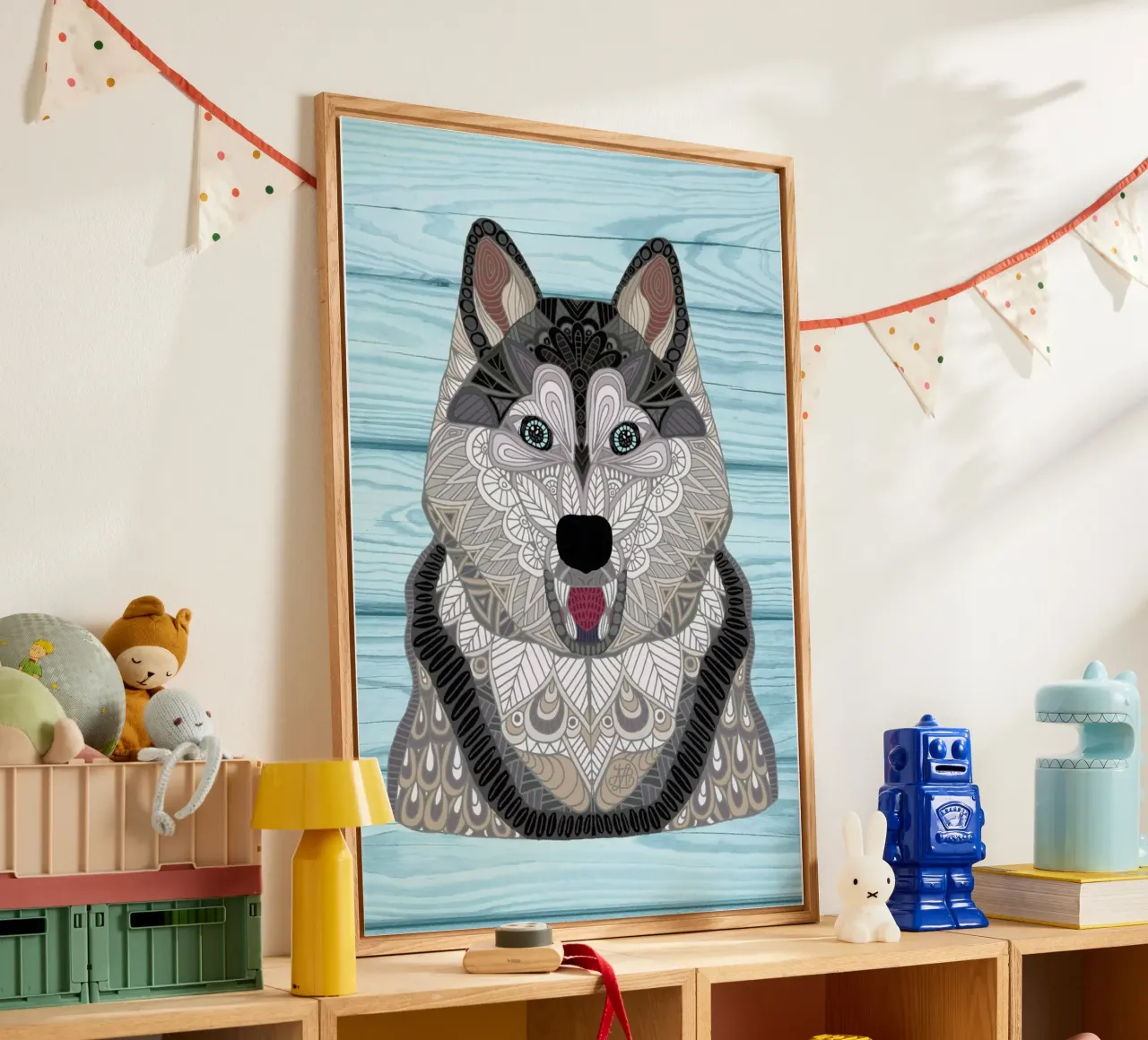Happy Husky plexiglass da Angelika Parker