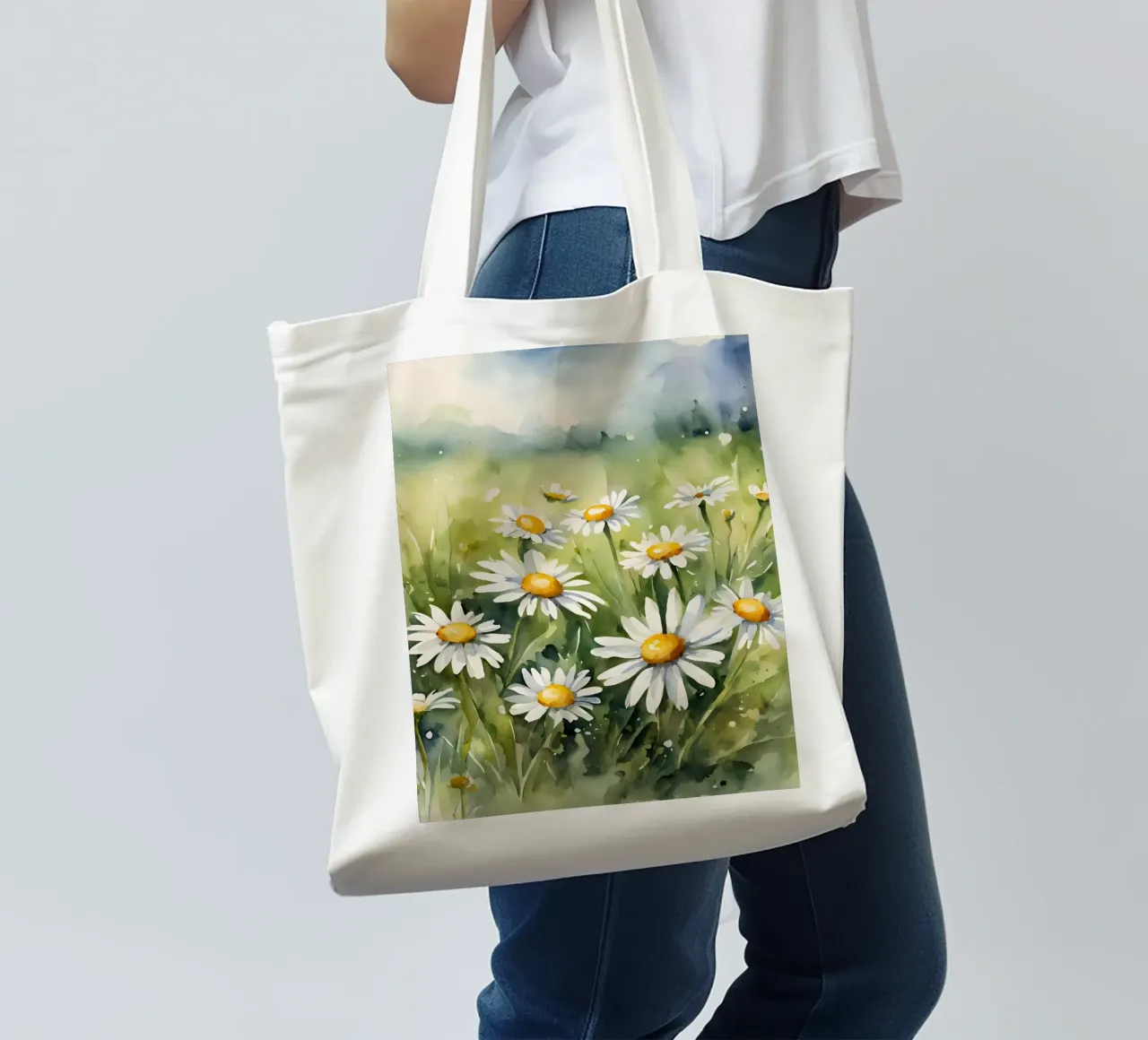 Margeritenwiese tote bag de Ohkimiko