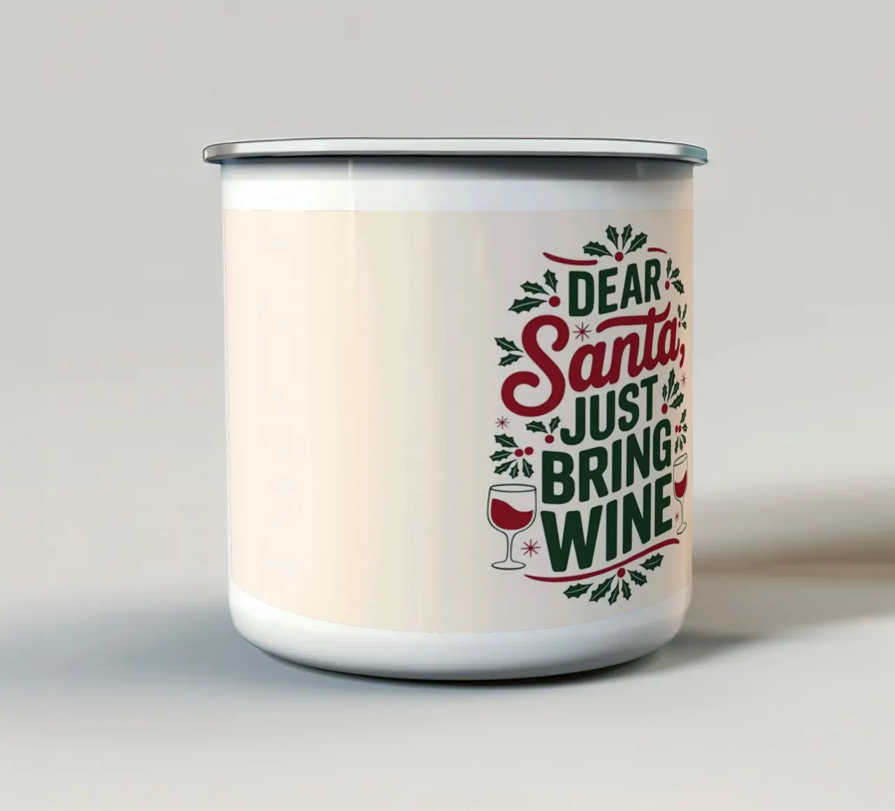 Porta il vino tazza in smalto da cafelab
