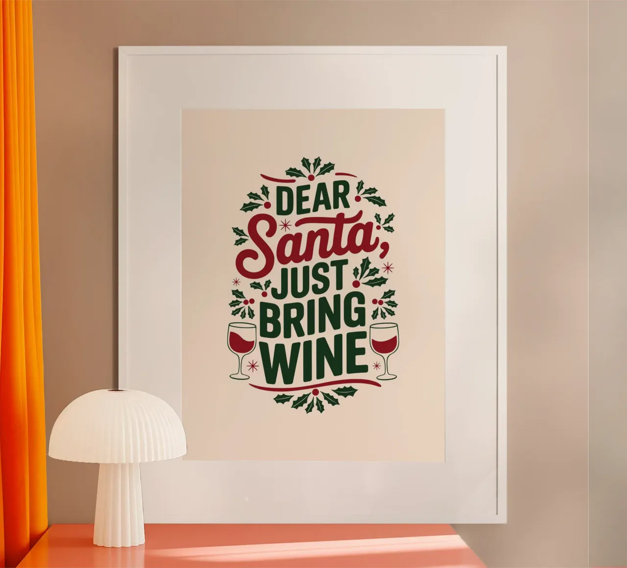 Porta il vino poster con telaio in alluminio da cafelab