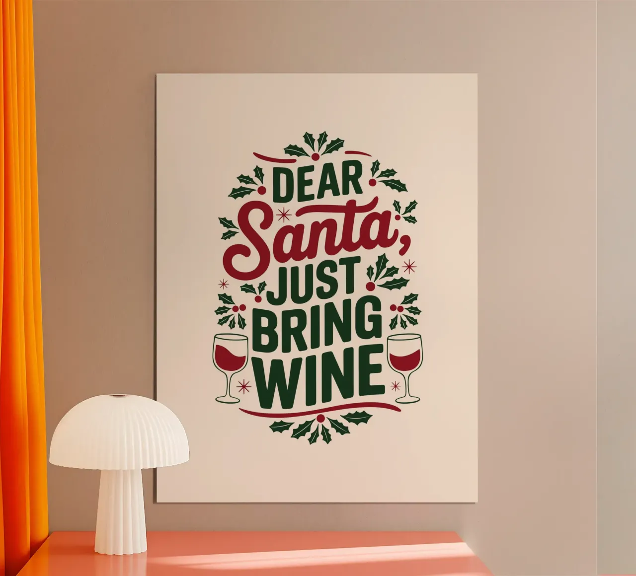 Porta il vino poster con telaio in alluminio da cafelab