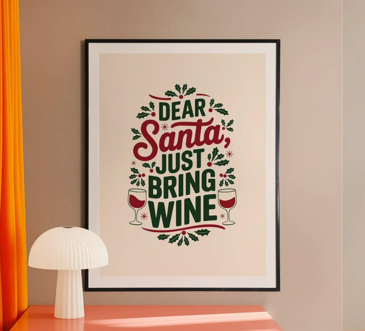 Porta il vino poster con telaio in alluminio da cafelab