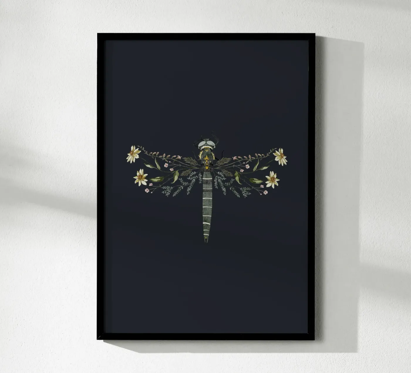 Dark dragonfly poster by zeitfuerkrimsundkrams