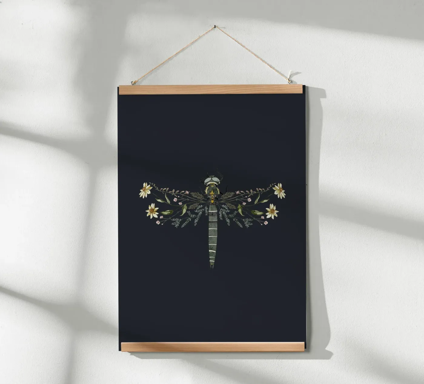 Dark dragonfly poster by zeitfuerkrimsundkrams
