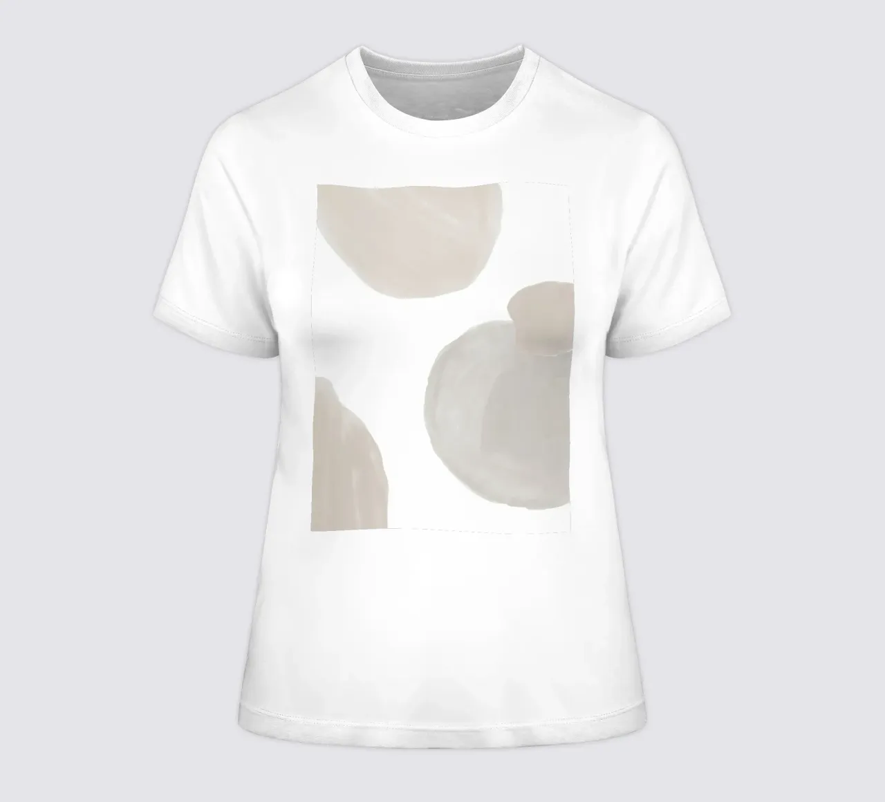 Abstract natural forms - Minimalist wall design women's fitted t-shirt by Whole©