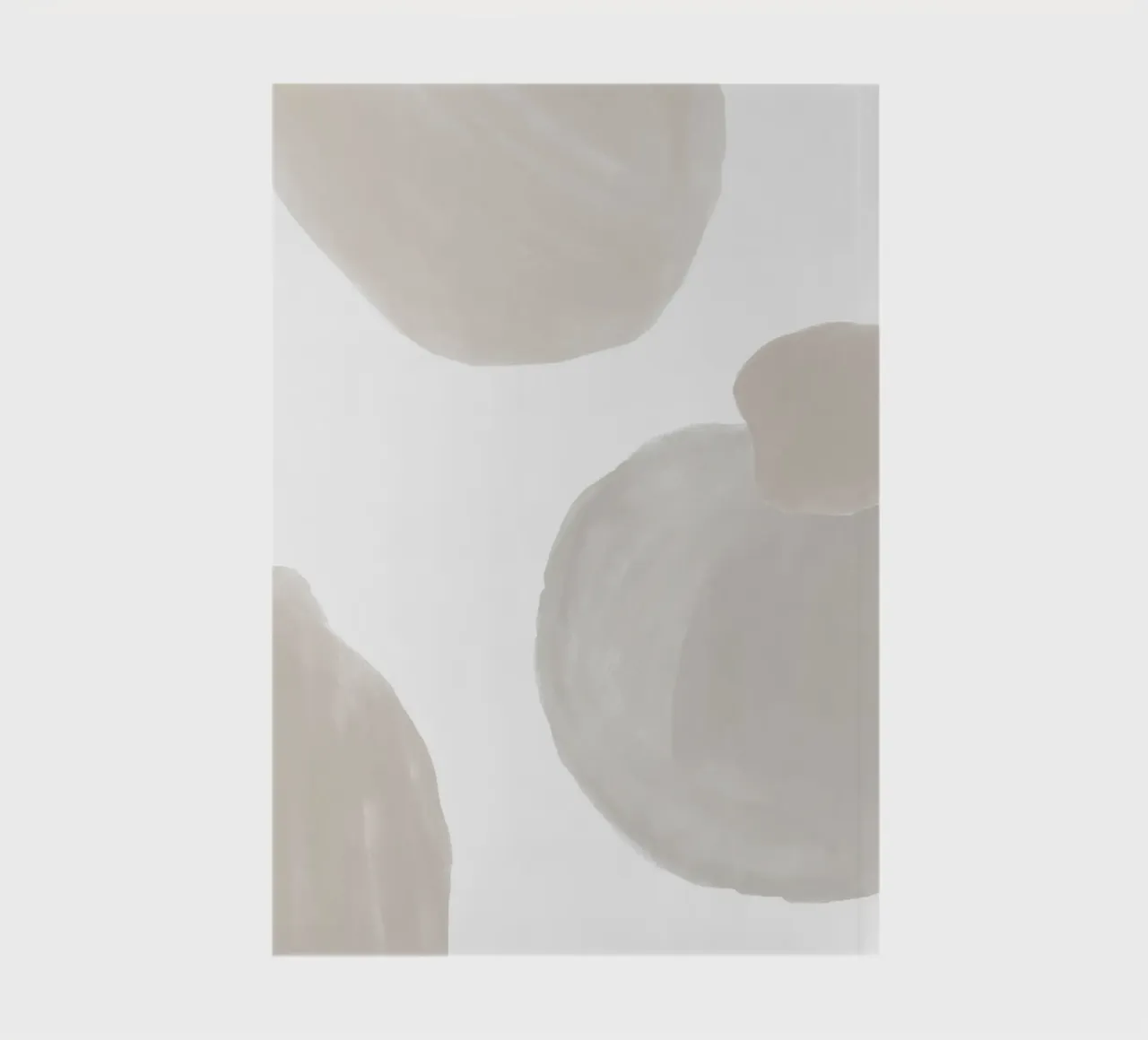 Abstract natural forms - Minimalist wall design notebook by Whole©