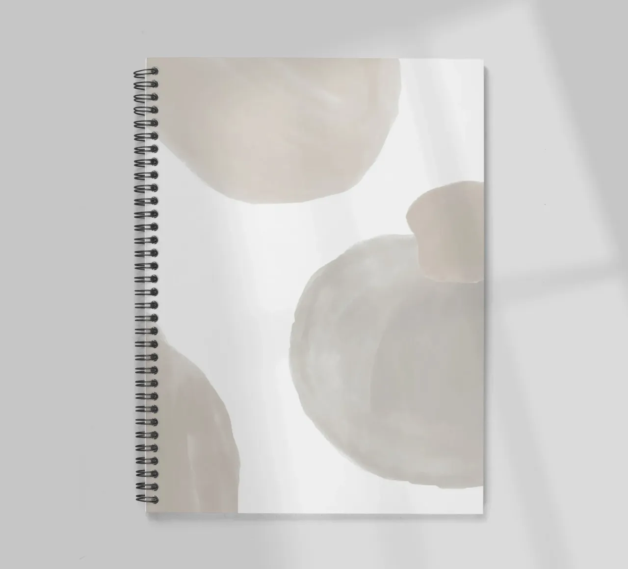 Abstract natural forms - Minimalist wall design spiral notebook by Whole©