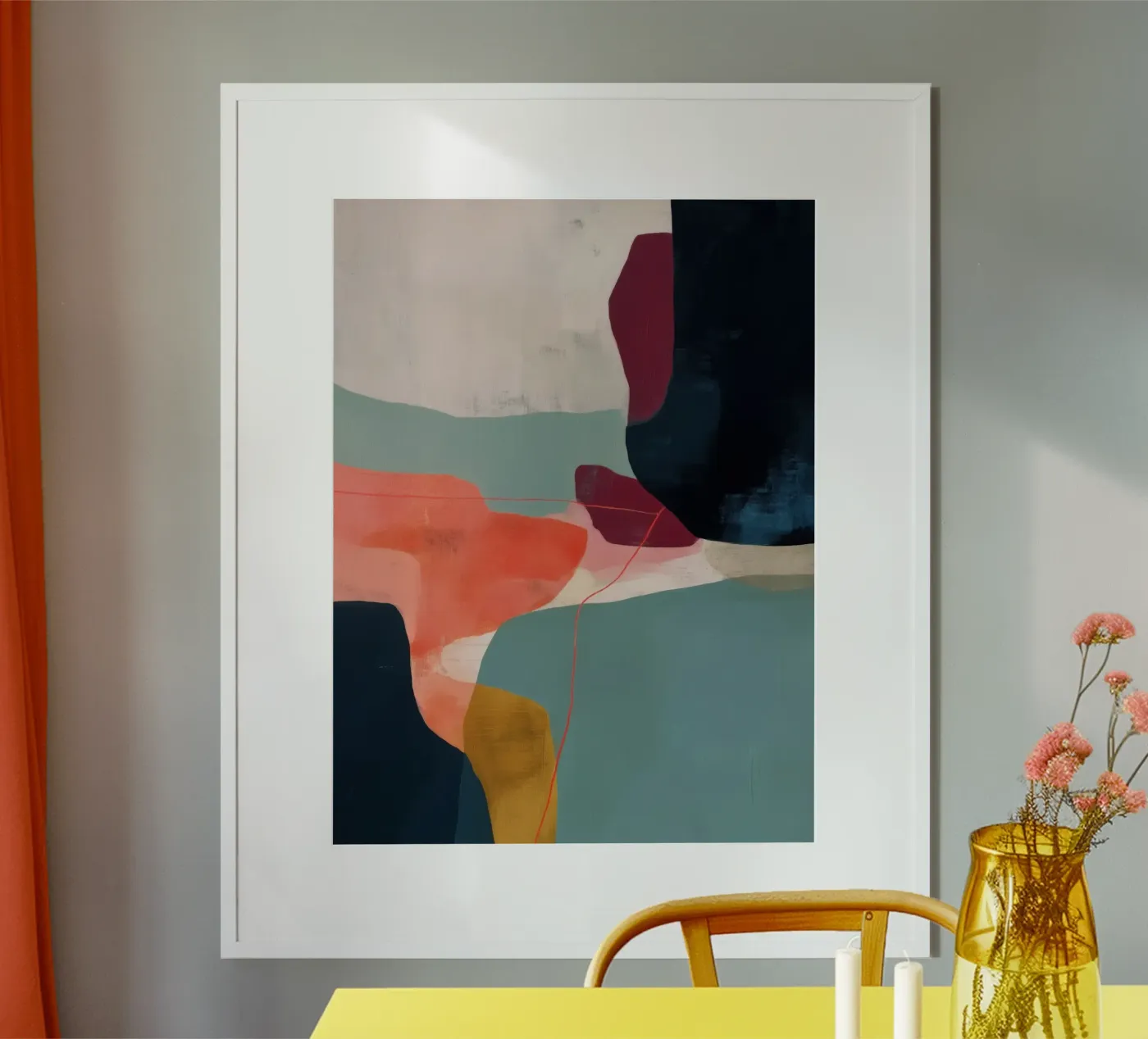Abstract Pathways Poster von Nadjaa