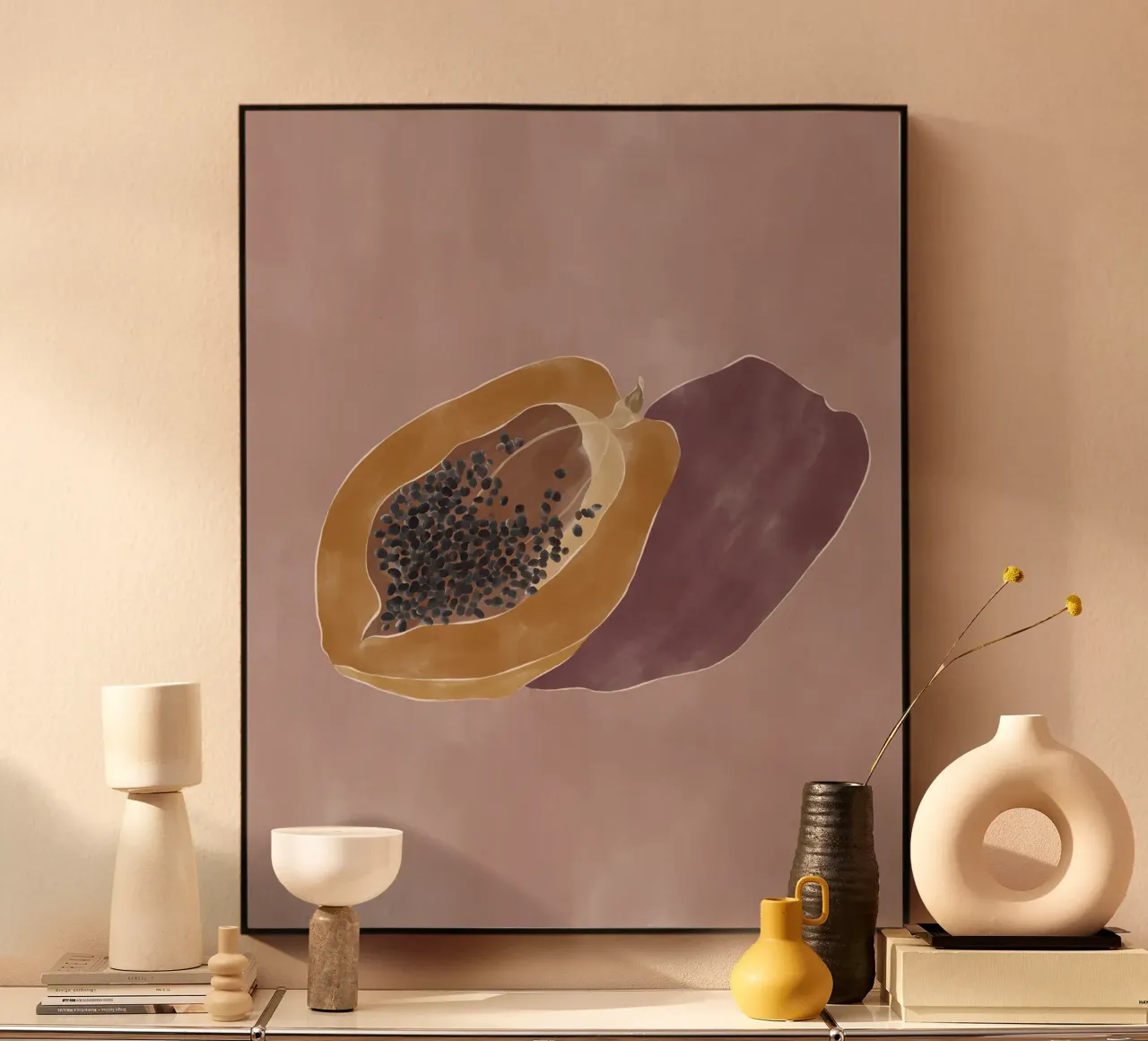Papaya pannello forex da Ivy Green Illustrations