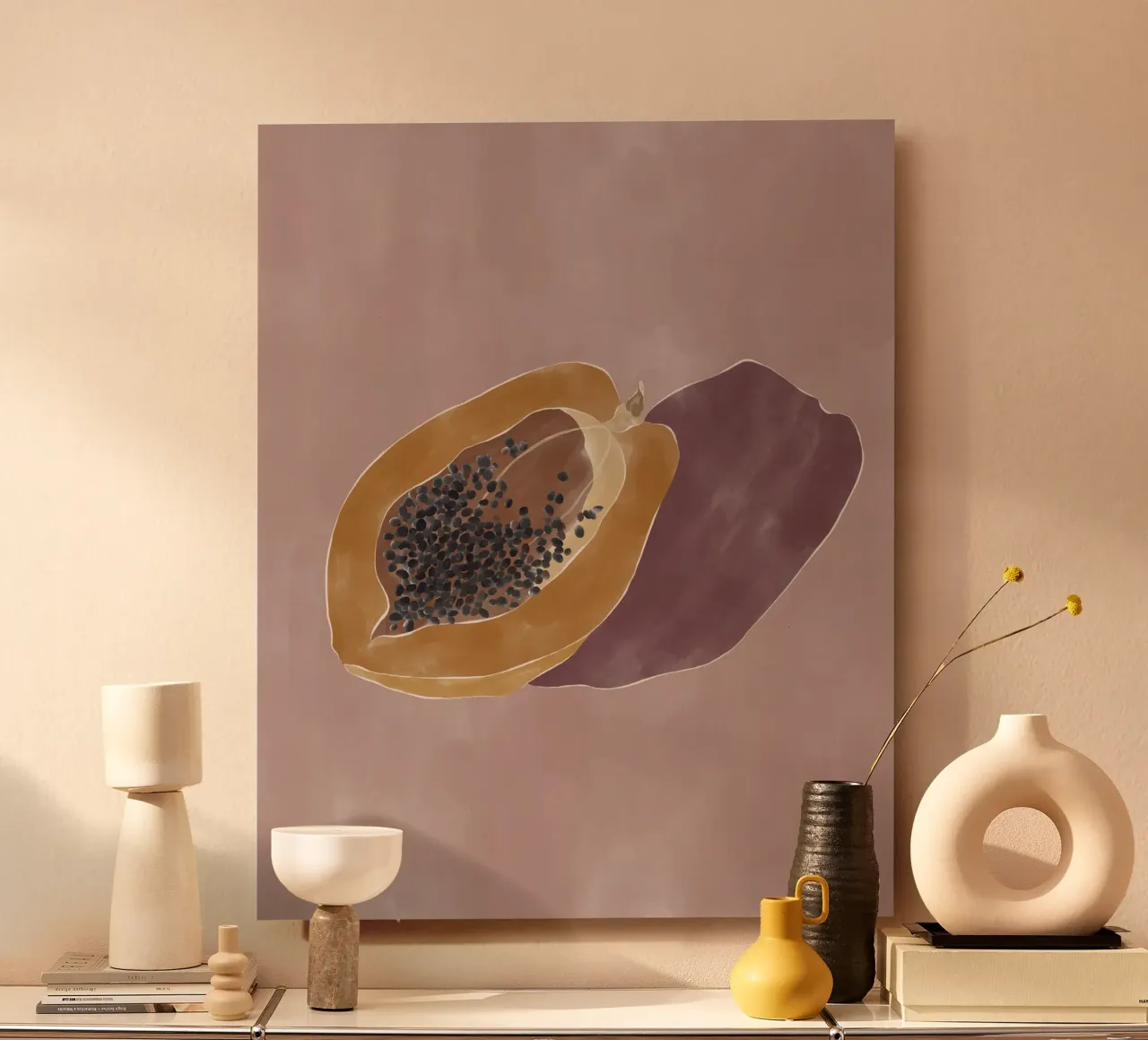 Papaya pannello forex da Ivy Green Illustrations