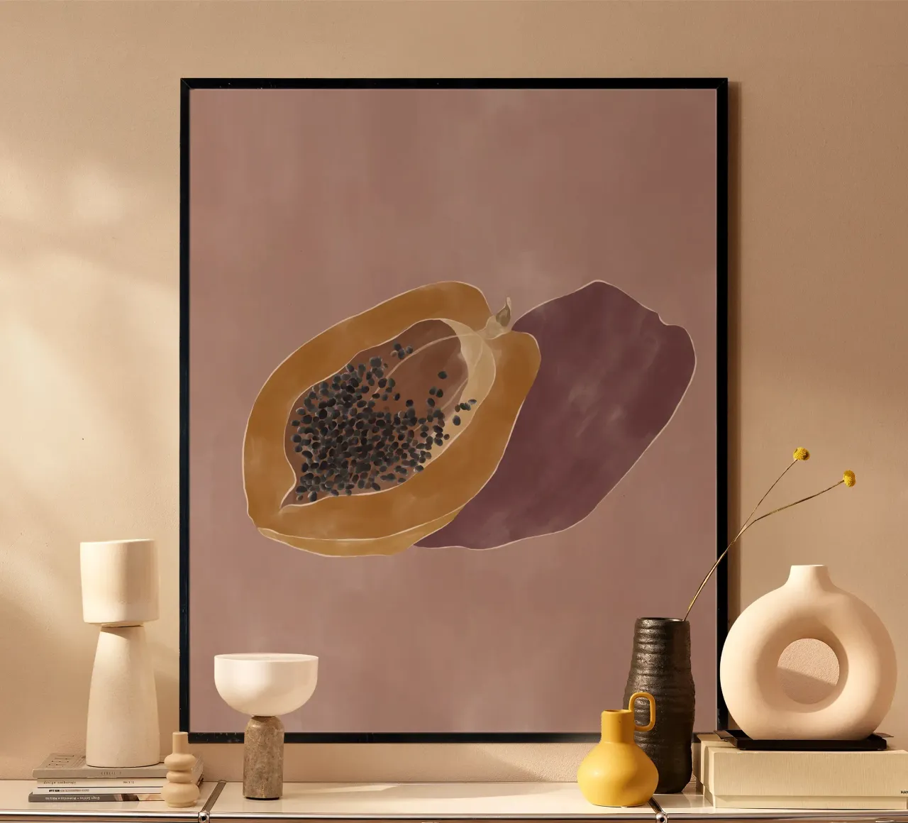 Papaya poster da Ivy Green Illustrations