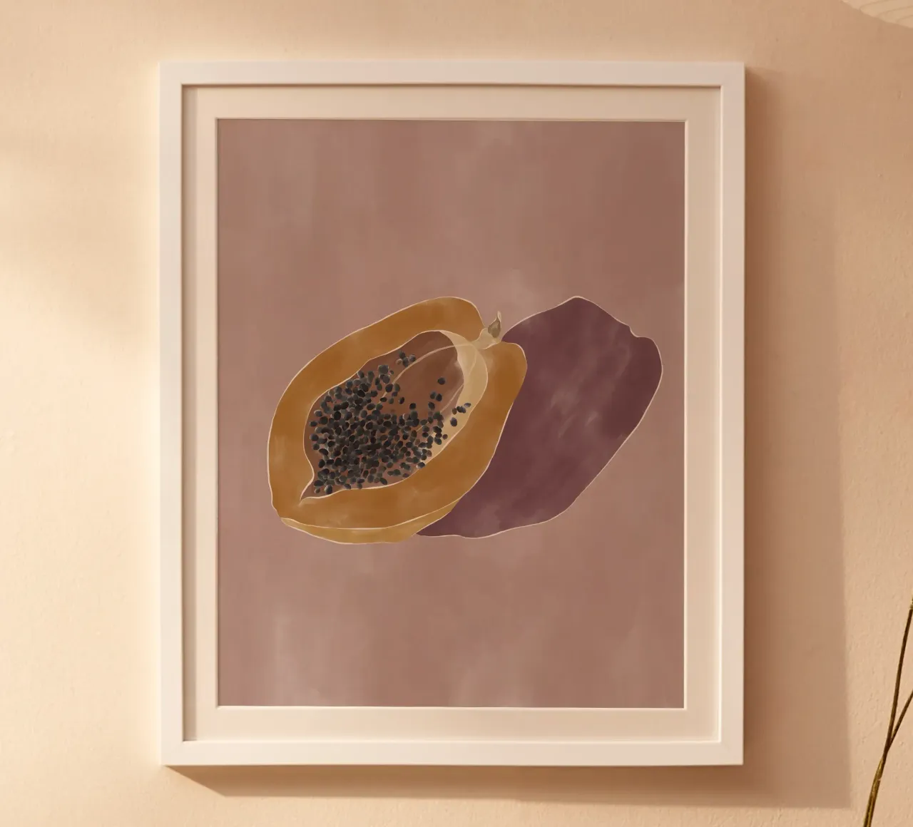 Papaya poster da Ivy Green Illustrations