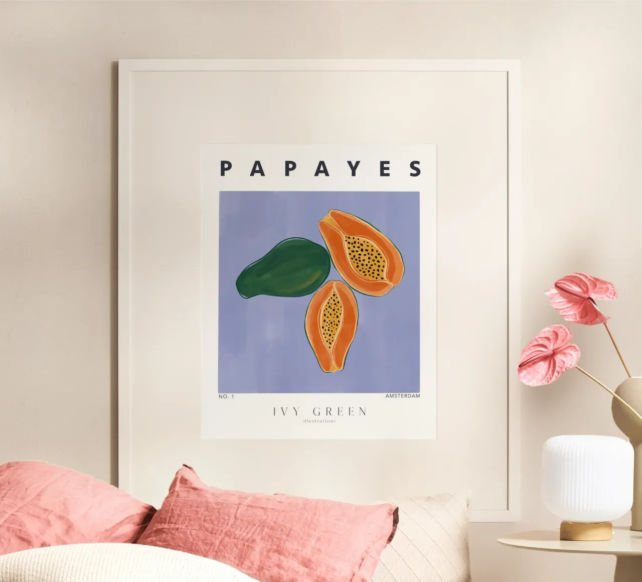 Papayes poster da Ivy Green Illustrations