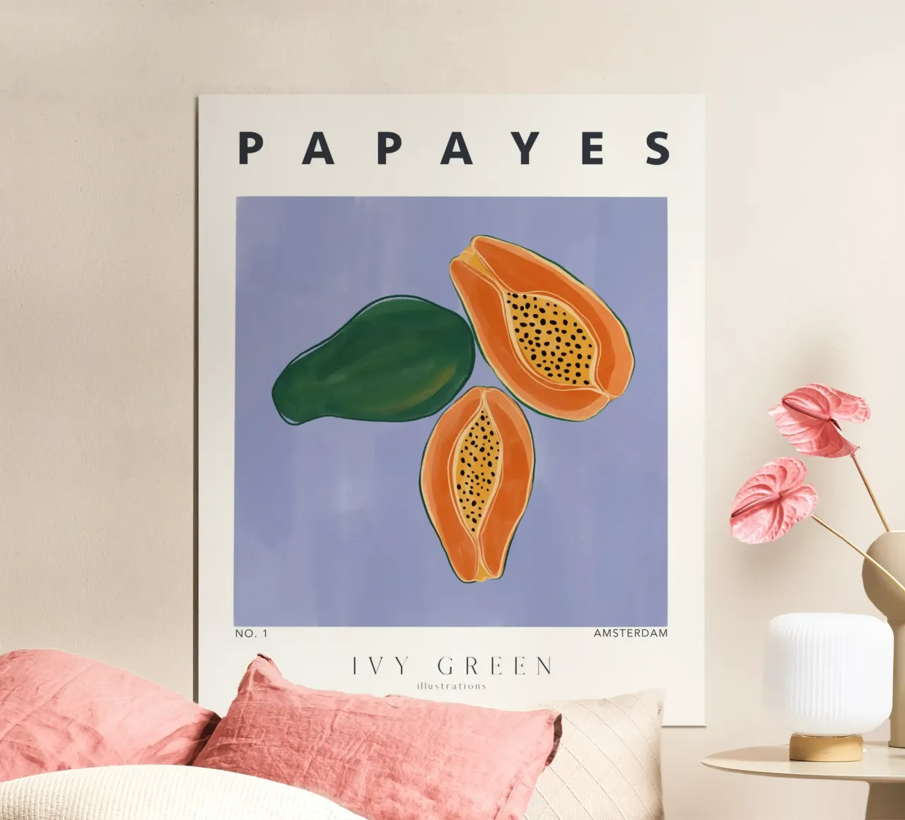 Papayes poster da Ivy Green Illustrations