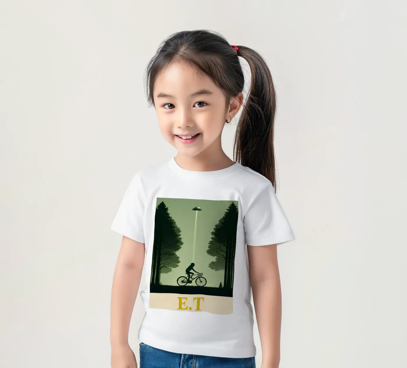 alieno t-shirt bambini da joexs