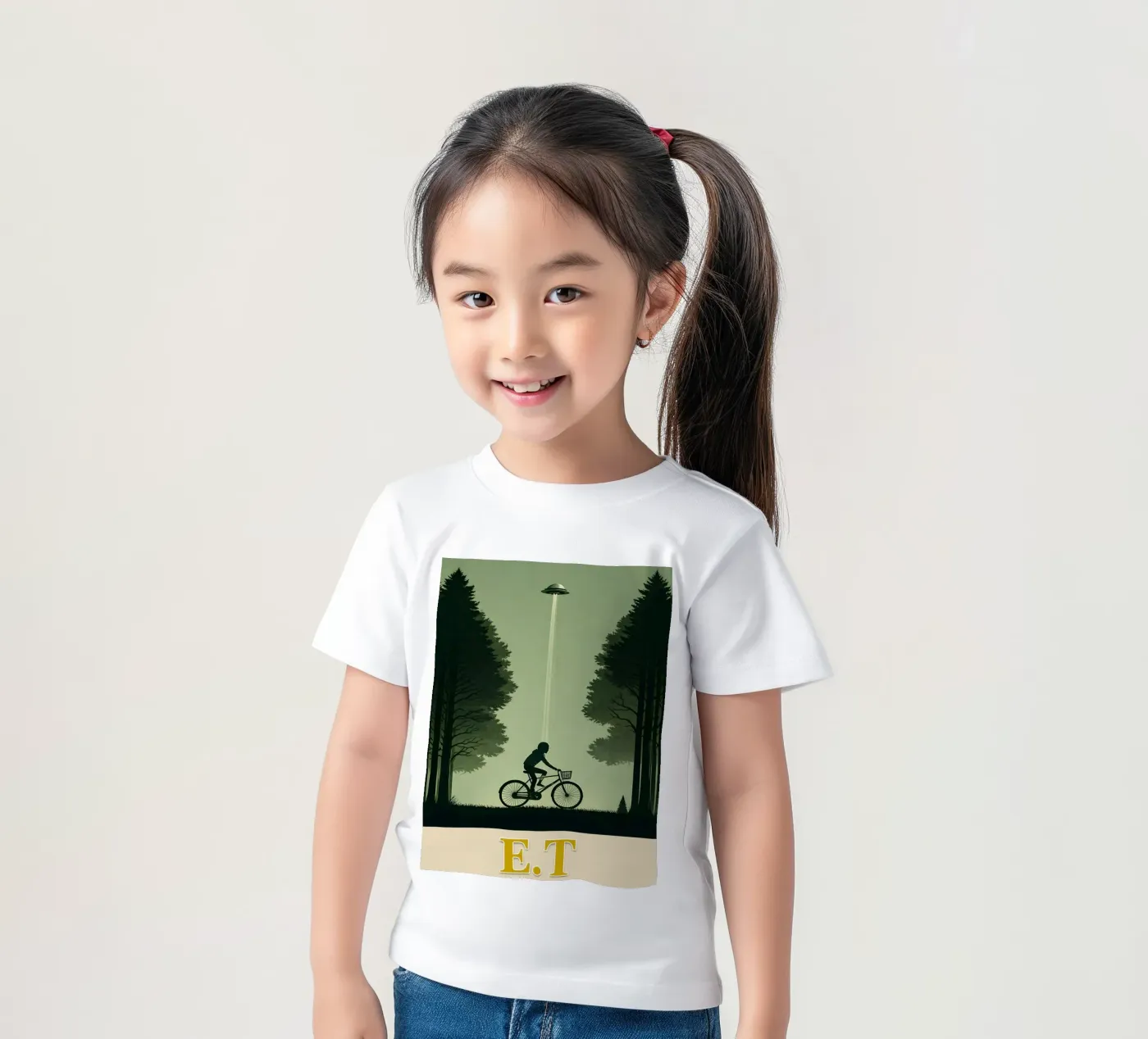 alieno t-shirt bambini da joexs