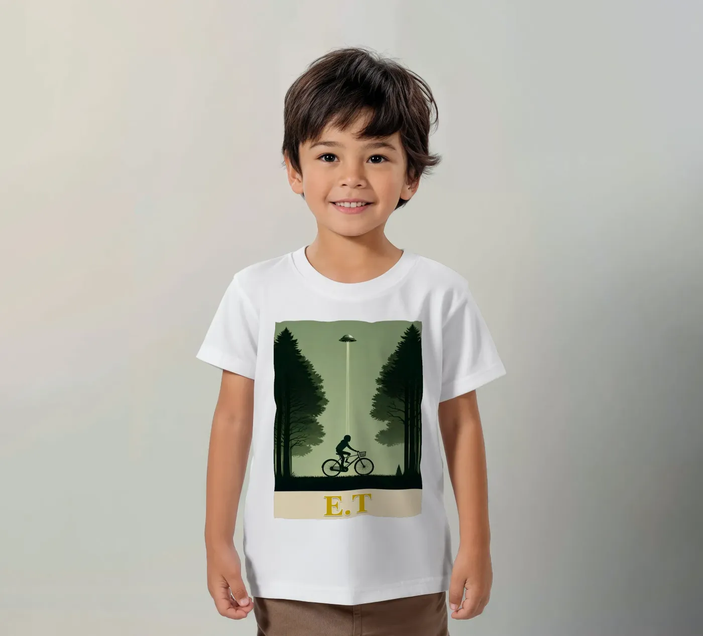 alieno t-shirt bambini da joexs