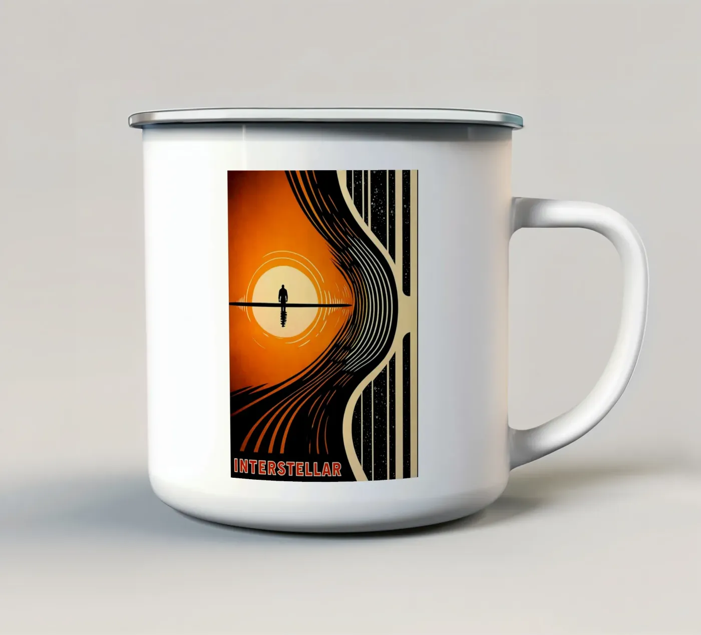 interstellar vector enamel mug by joexs