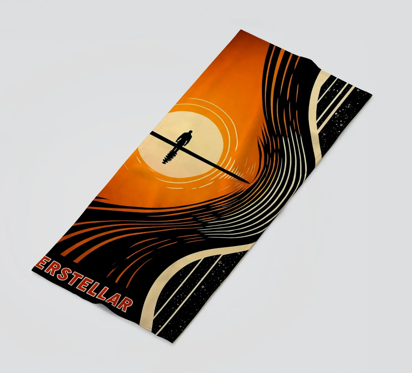 interstellar vector beach towel by joexs