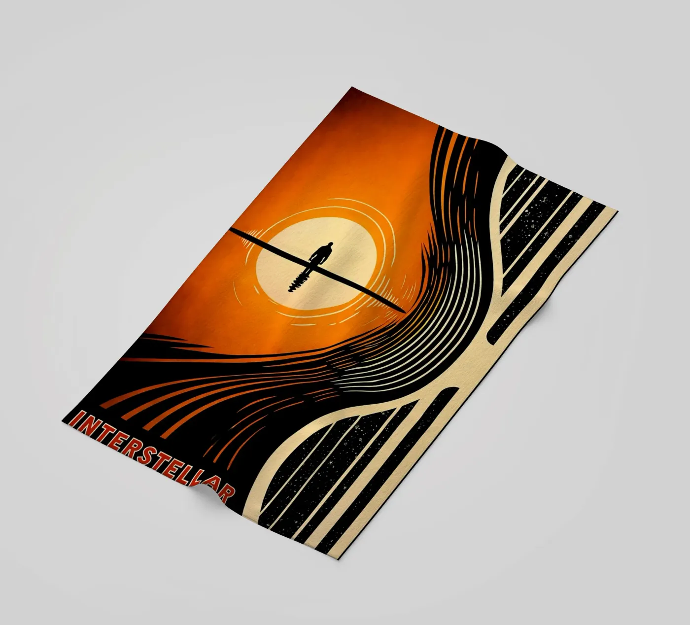 interstellar vector beach towel by joexs