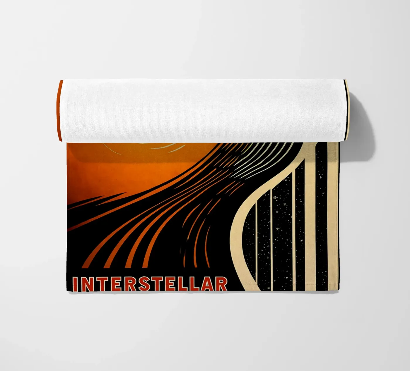 interstellar vector beach towel by joexs