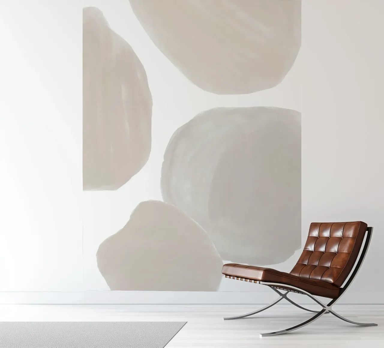 Abstract soft shapes - Modern wall art photo wallpaper by Whole©