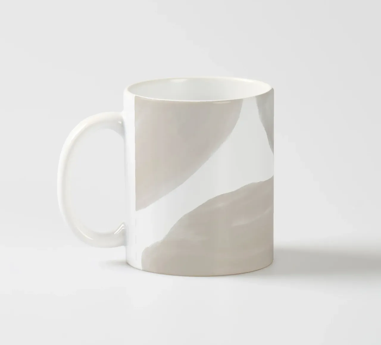 Abstracte zachte vormen - Moderne muurkunst keramische mok van Whole©