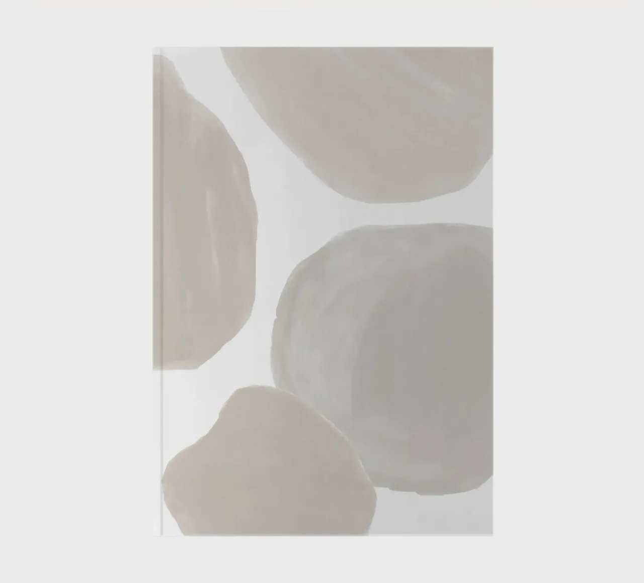Abstract soft shapes - Modern wall art notebook by Whole©