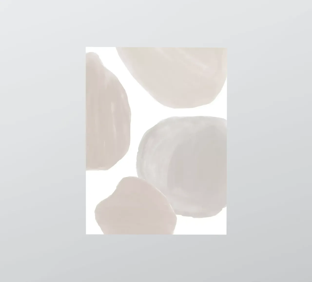 Abstract soft shapes - Modern wall art sticker by Whole©
