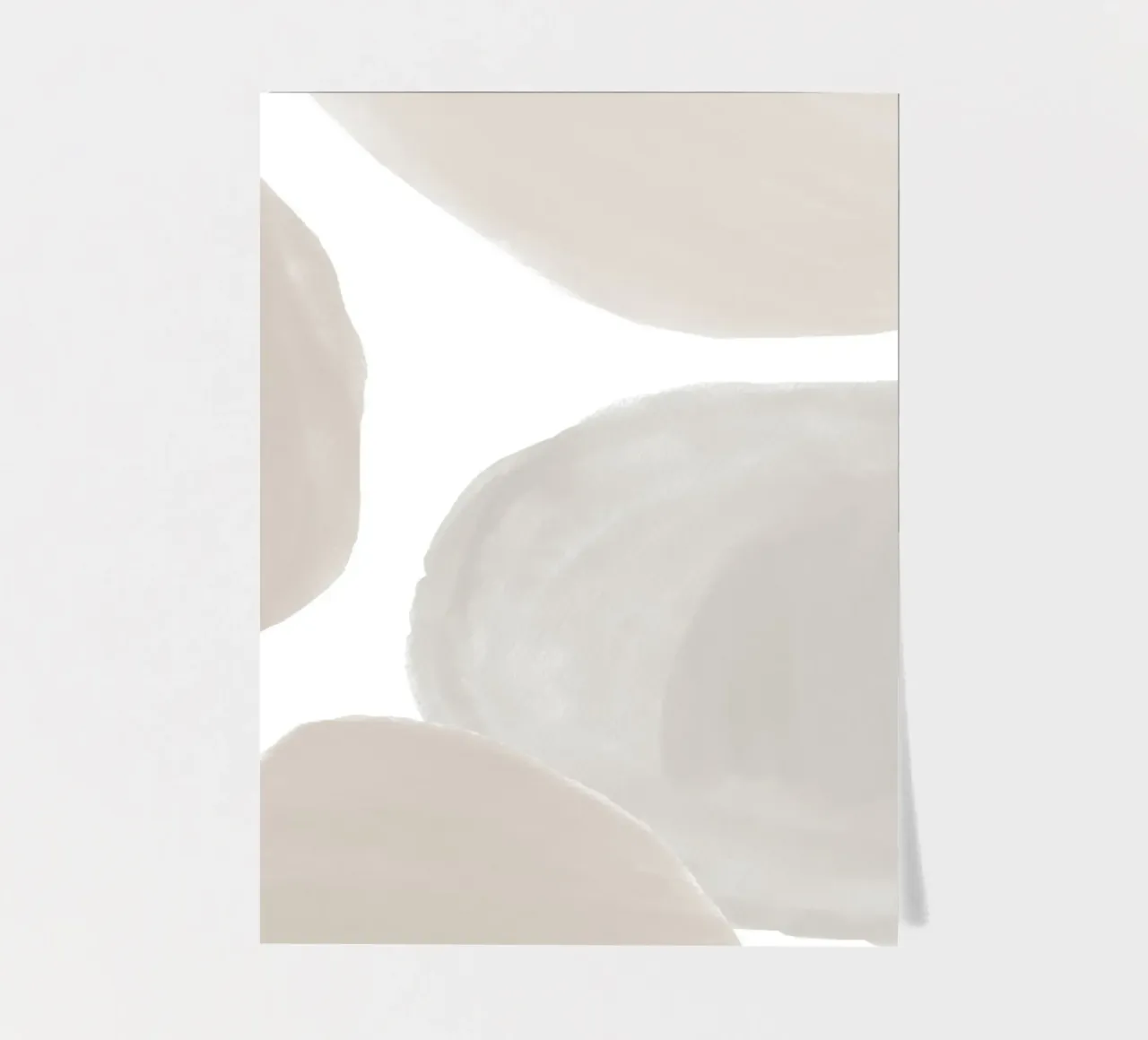Abstract soft shapes - Modern wall art sticker sheet by Whole©