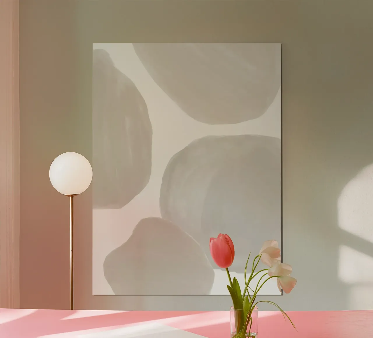 Abstract soft shapes - Modern wall art poster by Whole©