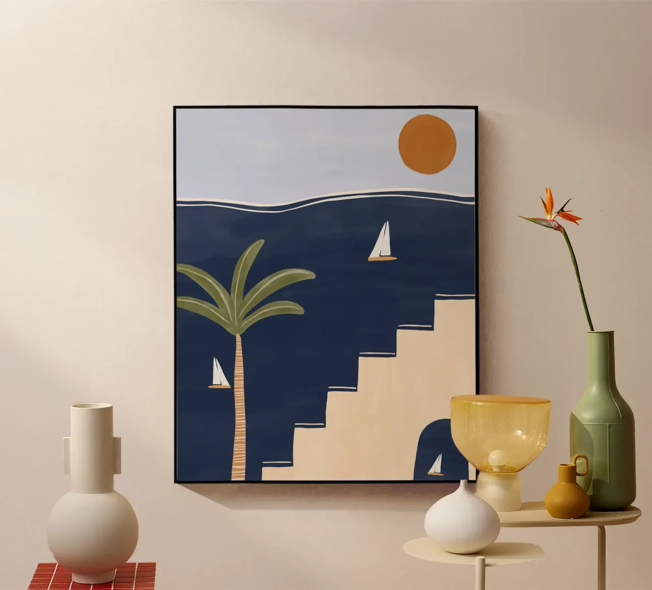 Barche a vela plexiglass da Ivy Green Illustrations