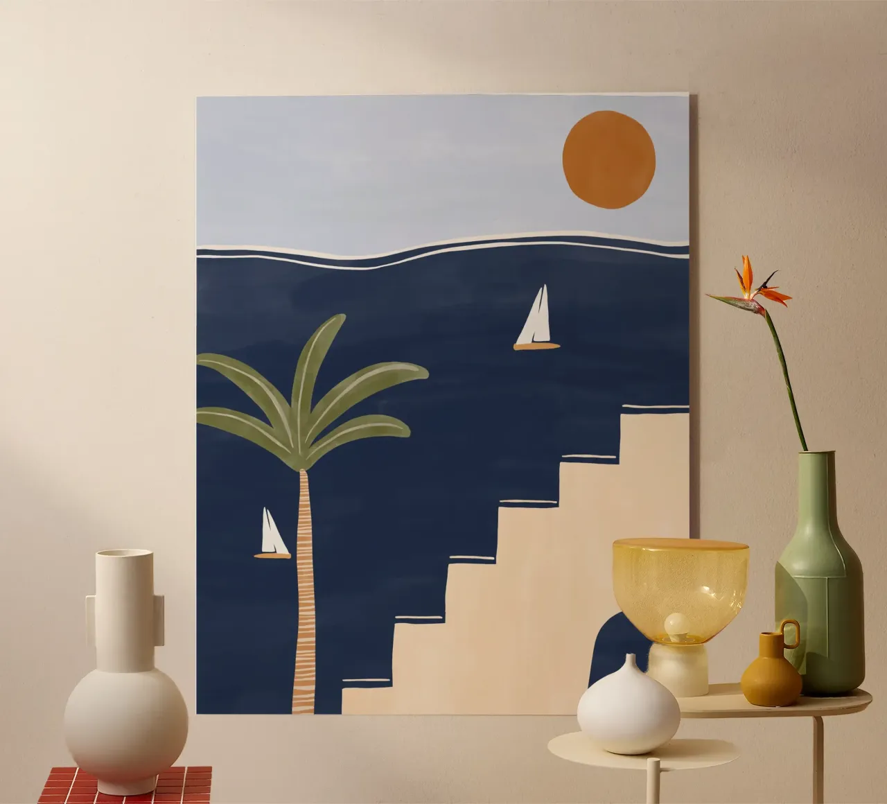 Barche a vela plexiglass da Ivy Green Illustrations