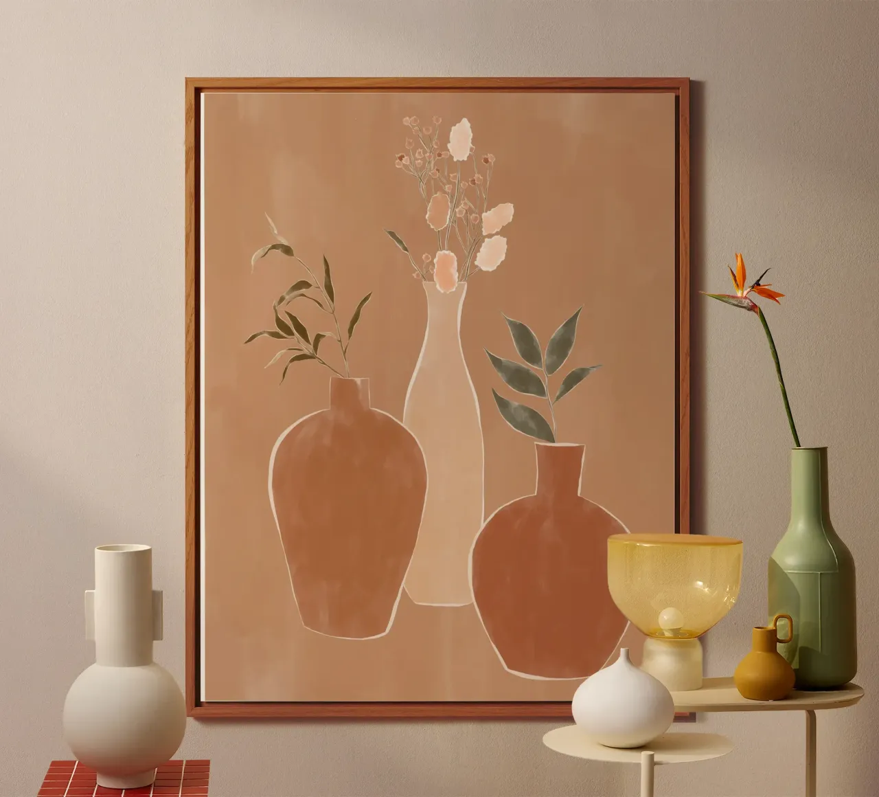 Set di vasi da fiori alluminio dibond da Ivy Green Illustrations