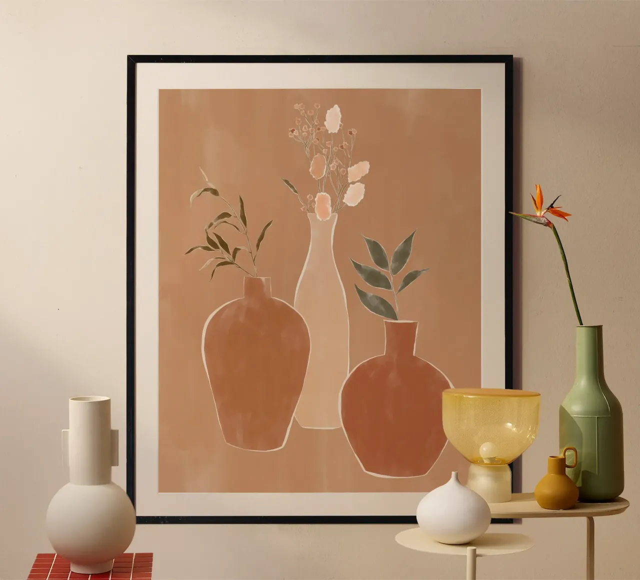 Set di vasi da fiori carta hahnemühle da Ivy Green Illustrations