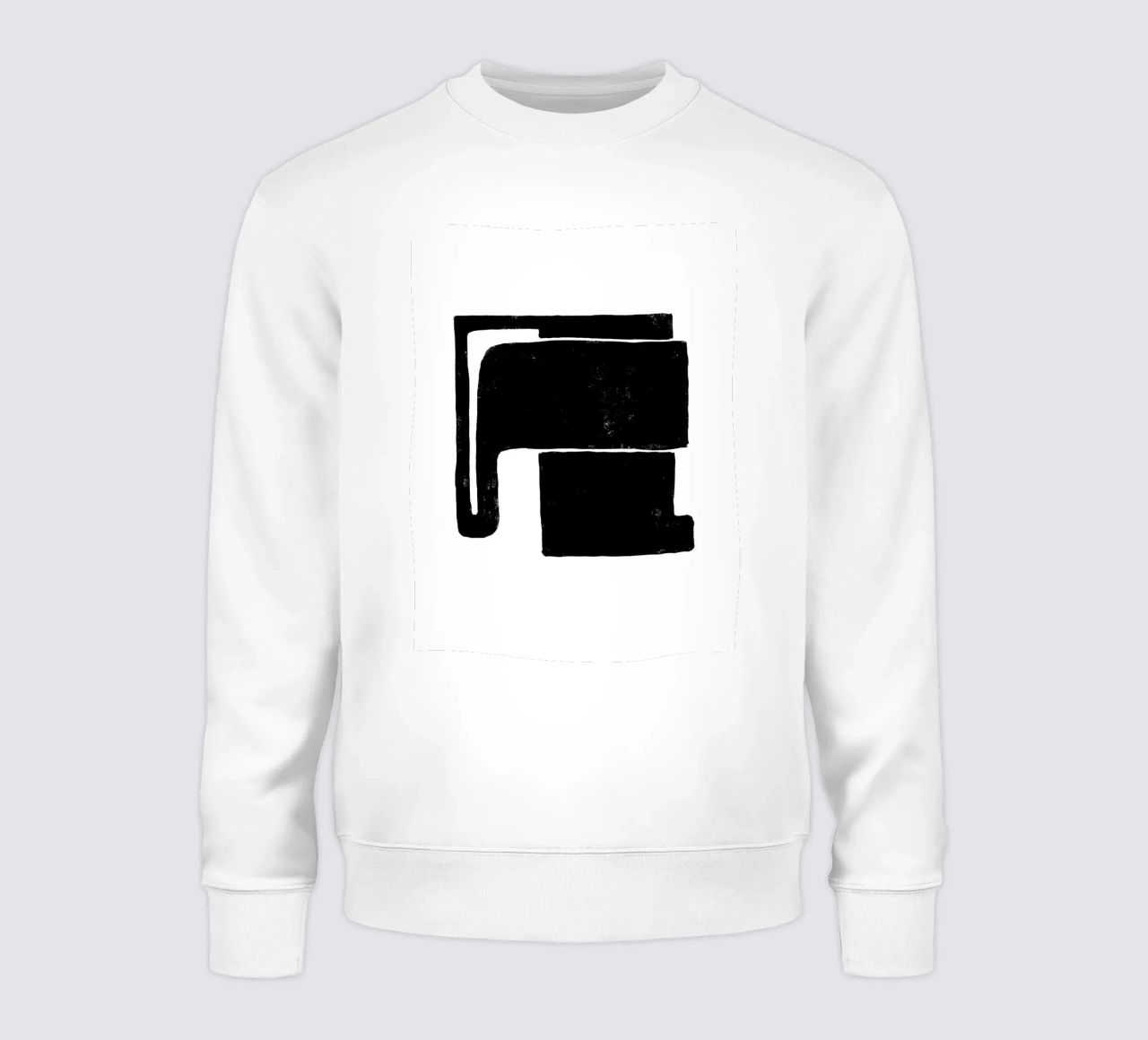 Art abstrait noir et blanc - Design minimaliste sweat de Whole©
