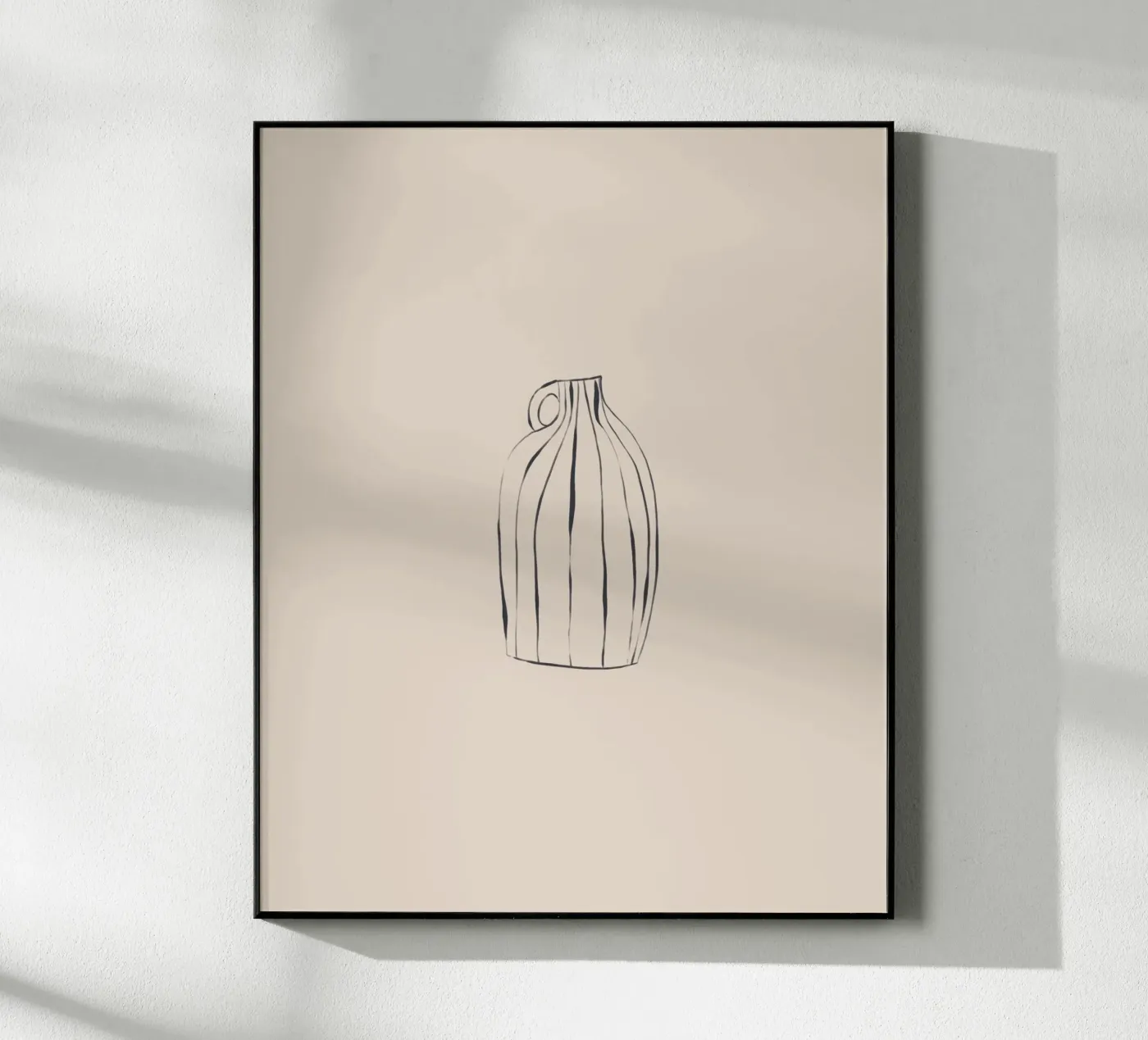 Striped Vase plexiglass da Ivy Green Illustrations